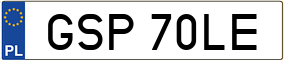 Truck License Plate